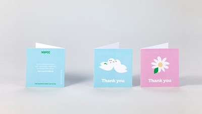 Dove and Daisy thank you cards
