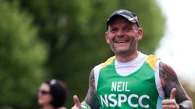 Man running for NSPCC