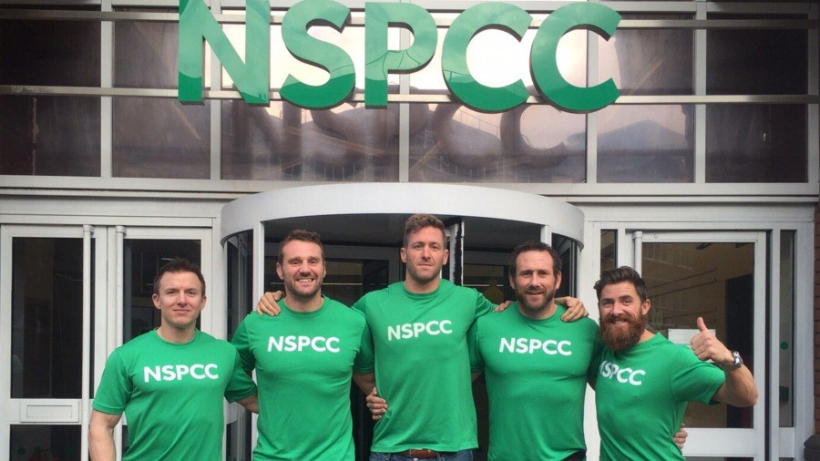 Team Essence outside NSPCC offices