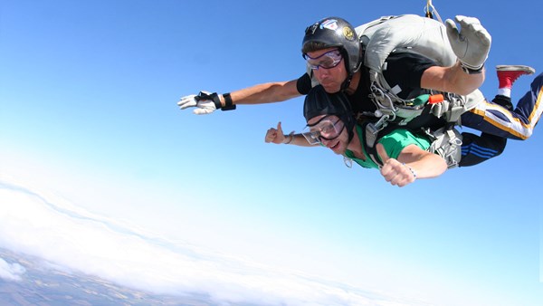 Tandem skydive jump