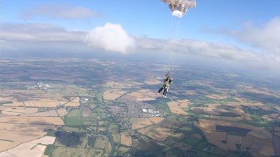 Tandem skydive jump