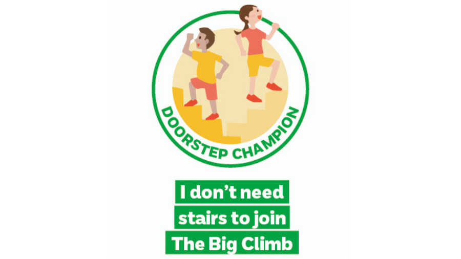 I don't need stairs to join The Big Climb badge 