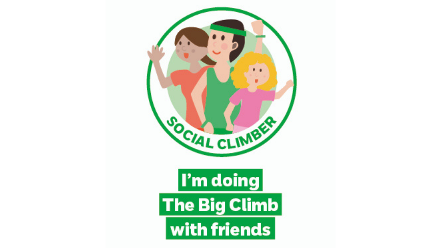 badge I'm doing The Big Climb with friends 