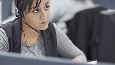 An NSPCC child protection specialist on a Helpline call.