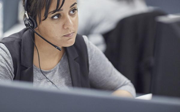 An NSPCC child protection specialist on a Helpline call.