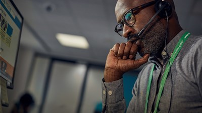 An NSPCC child protection specialist on a Helpline call.
