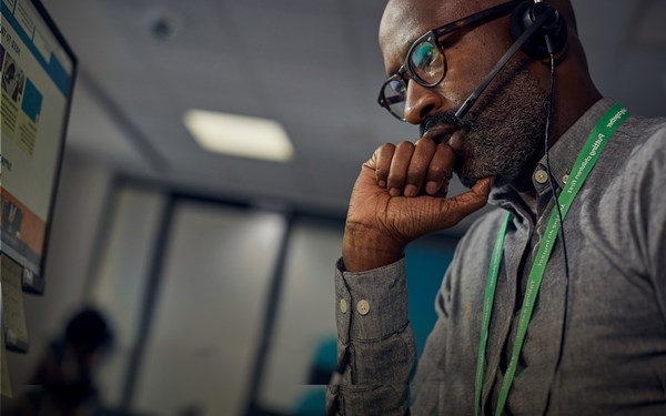 An NSPCC child protection specialist on a Helpline call.