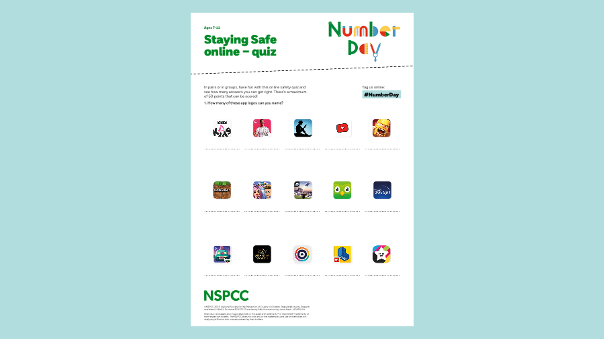 Number Day 2026_Staying safe quiz Quiz_7-11.png