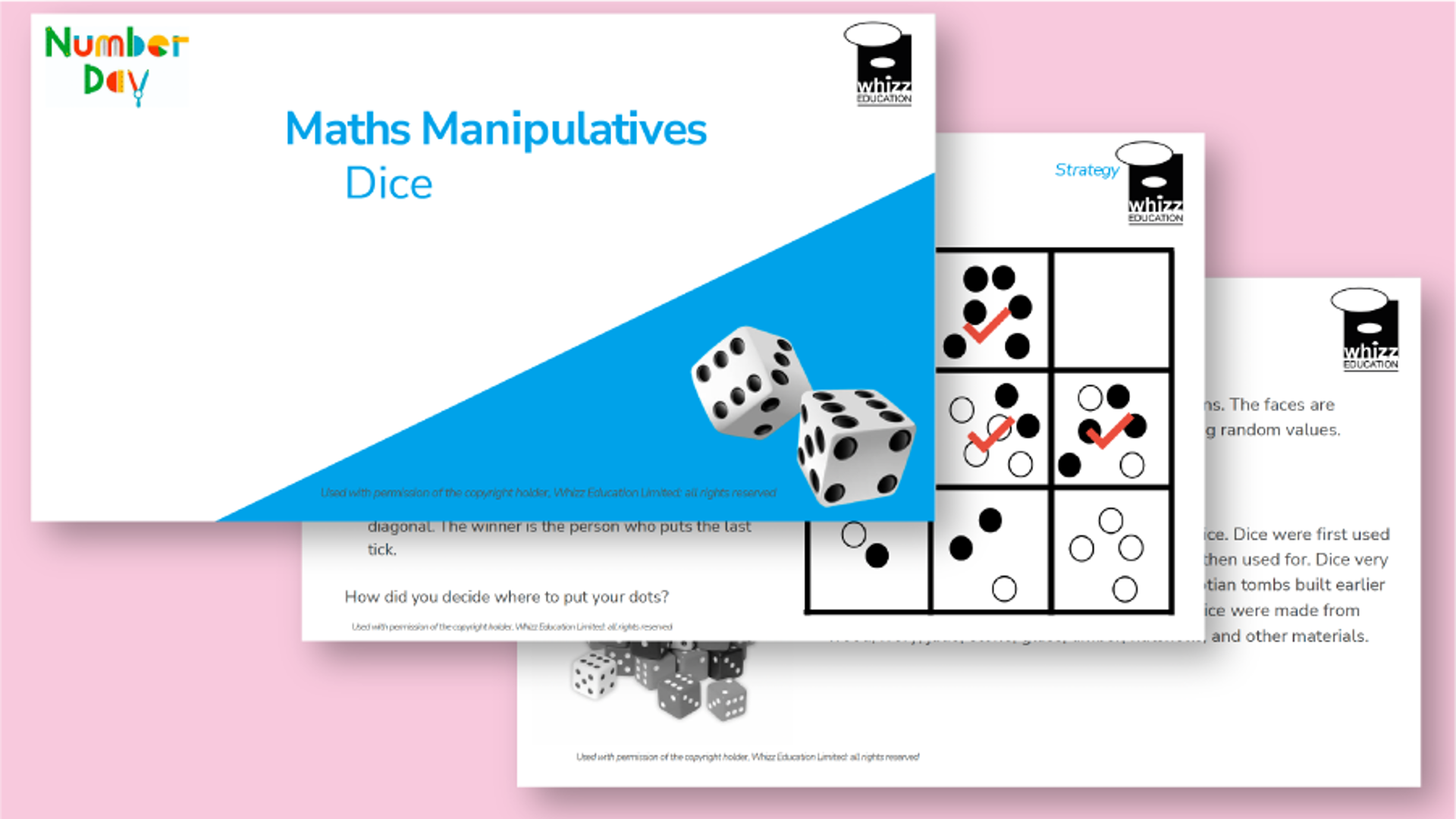Whizz Education Dice Manipulative
