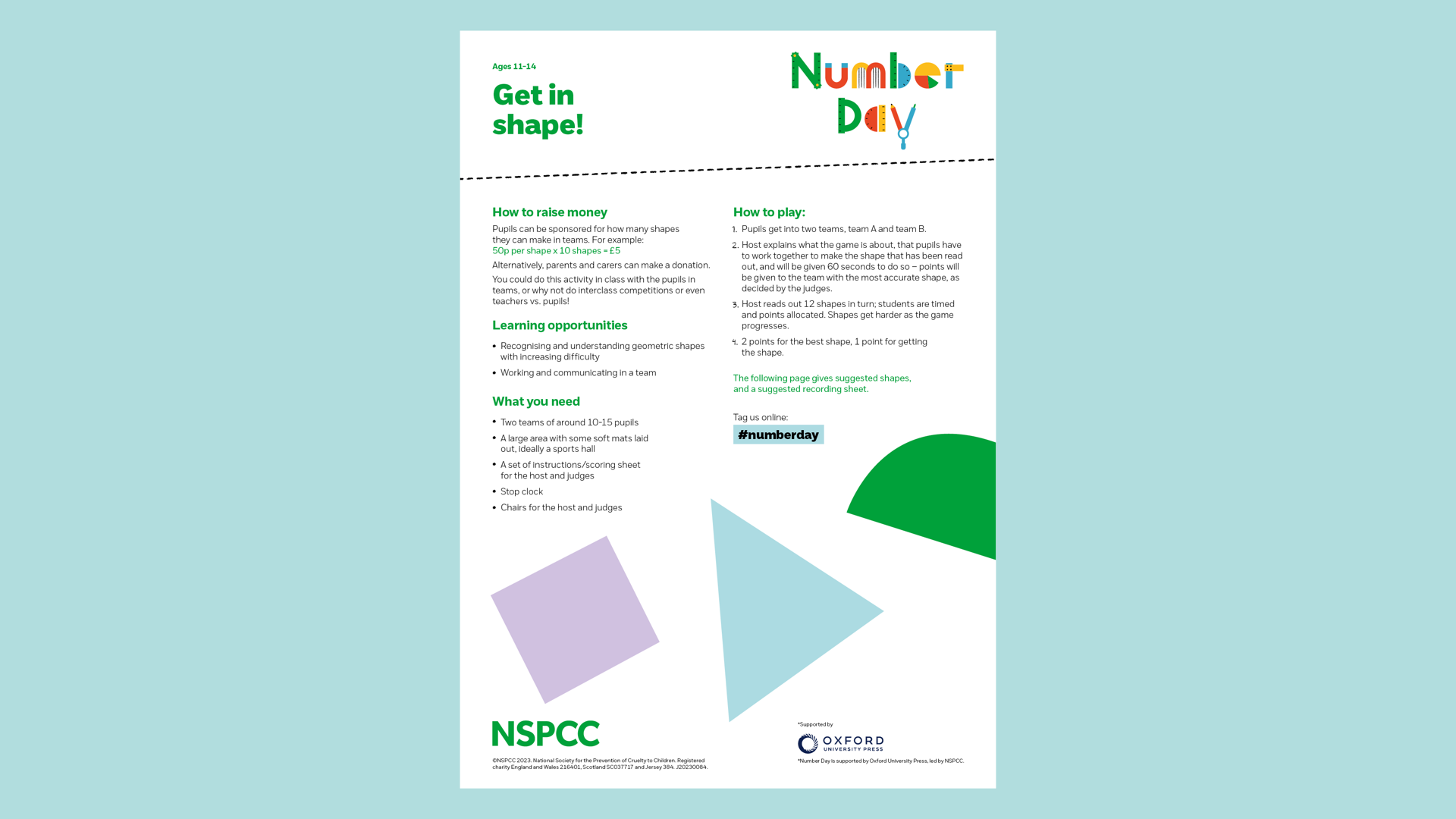 20230084 NSPCC ND 2024 Get In Shape Worksheet CM AW