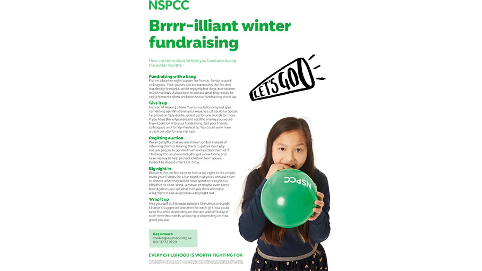 Winter fundraising ideas