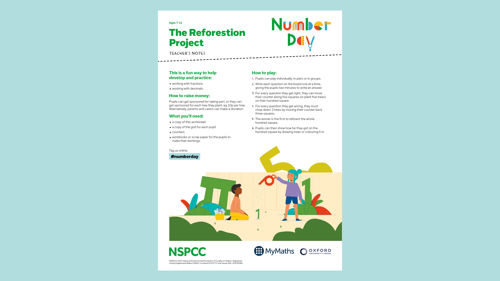 20230084 NSPCC Number Day 2024 Reforestation Worksheet CM AW