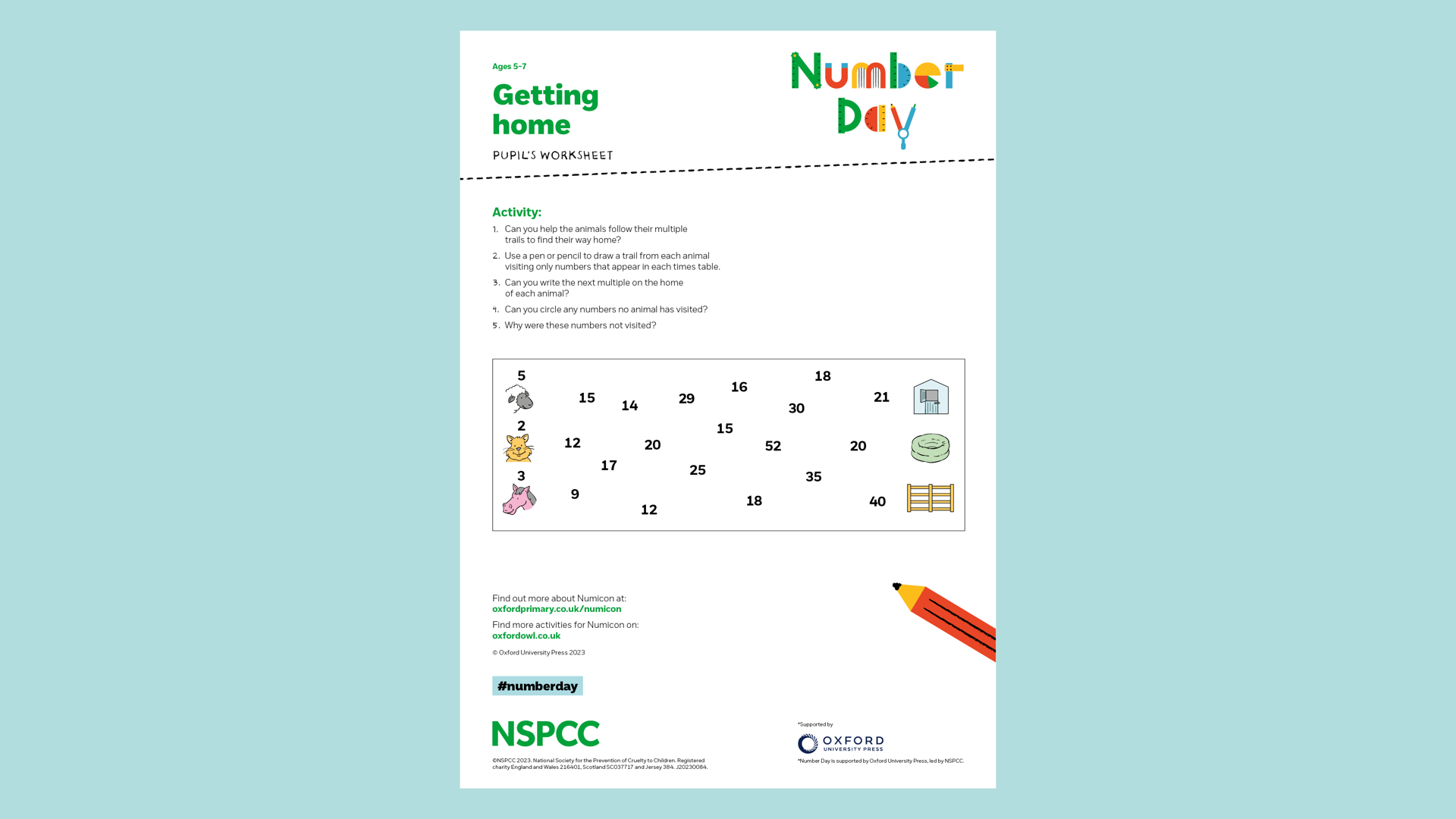 20230084 NSPCC Number Day 2024 Getting Home 5 7 CM AW