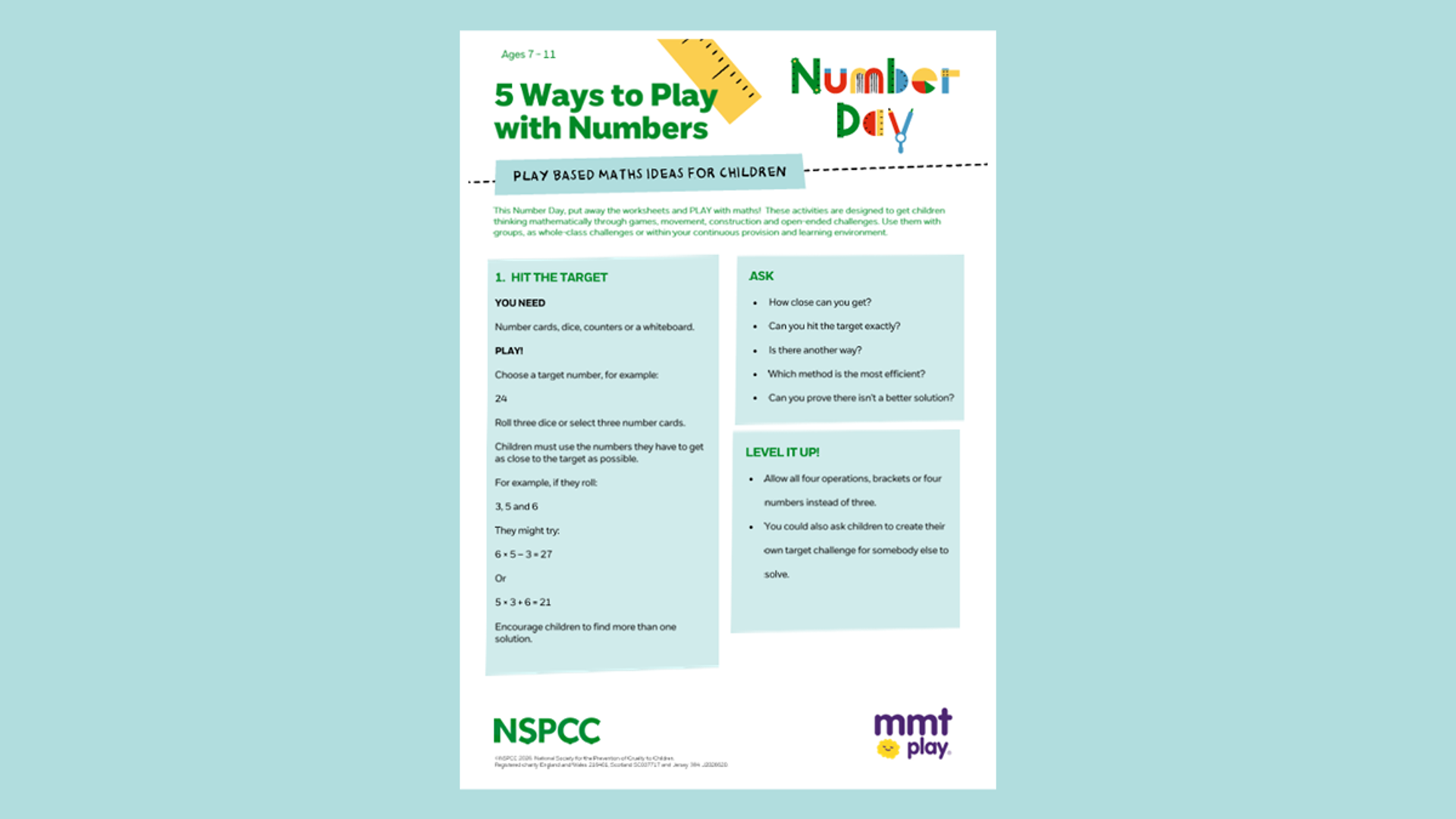 20255114 Number Day 2026 5 Waystoplaywithnumbers 7 11