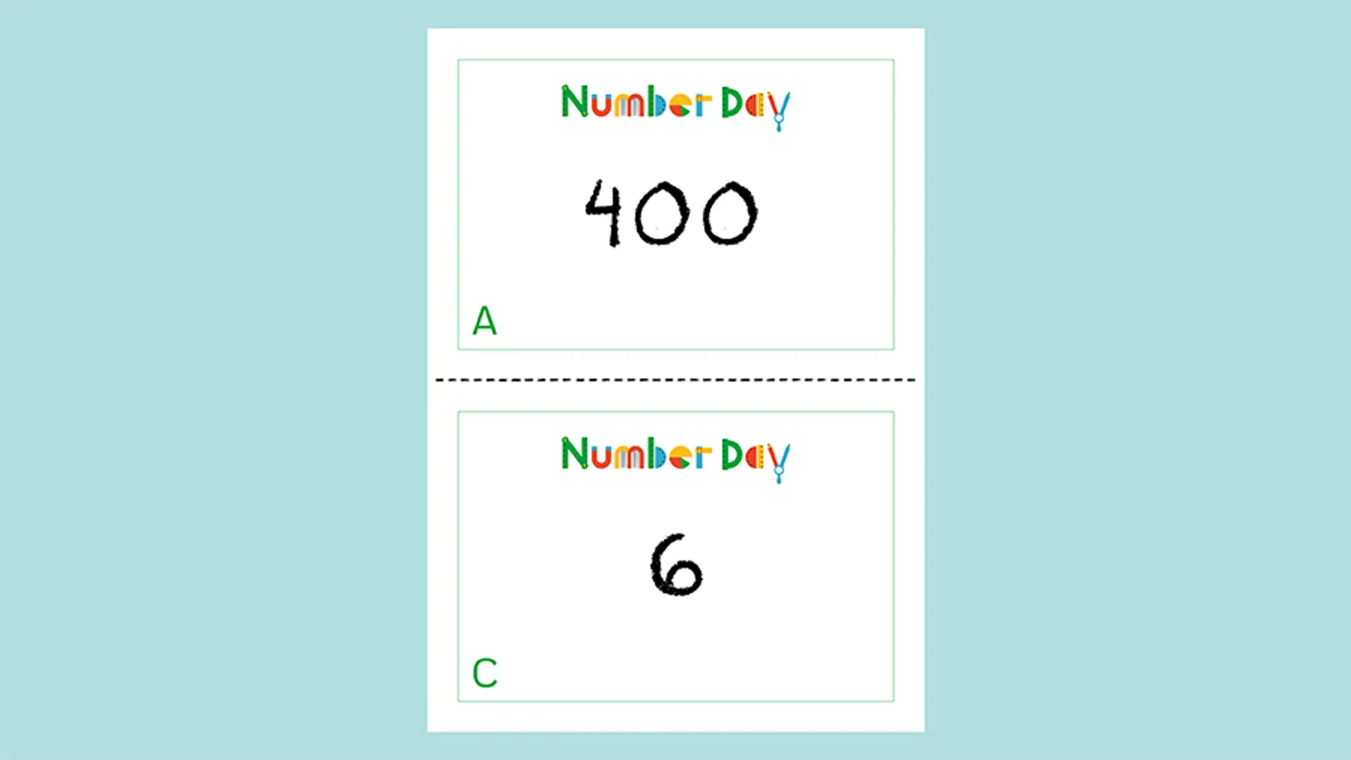 Number Hunt labels thumbnail.