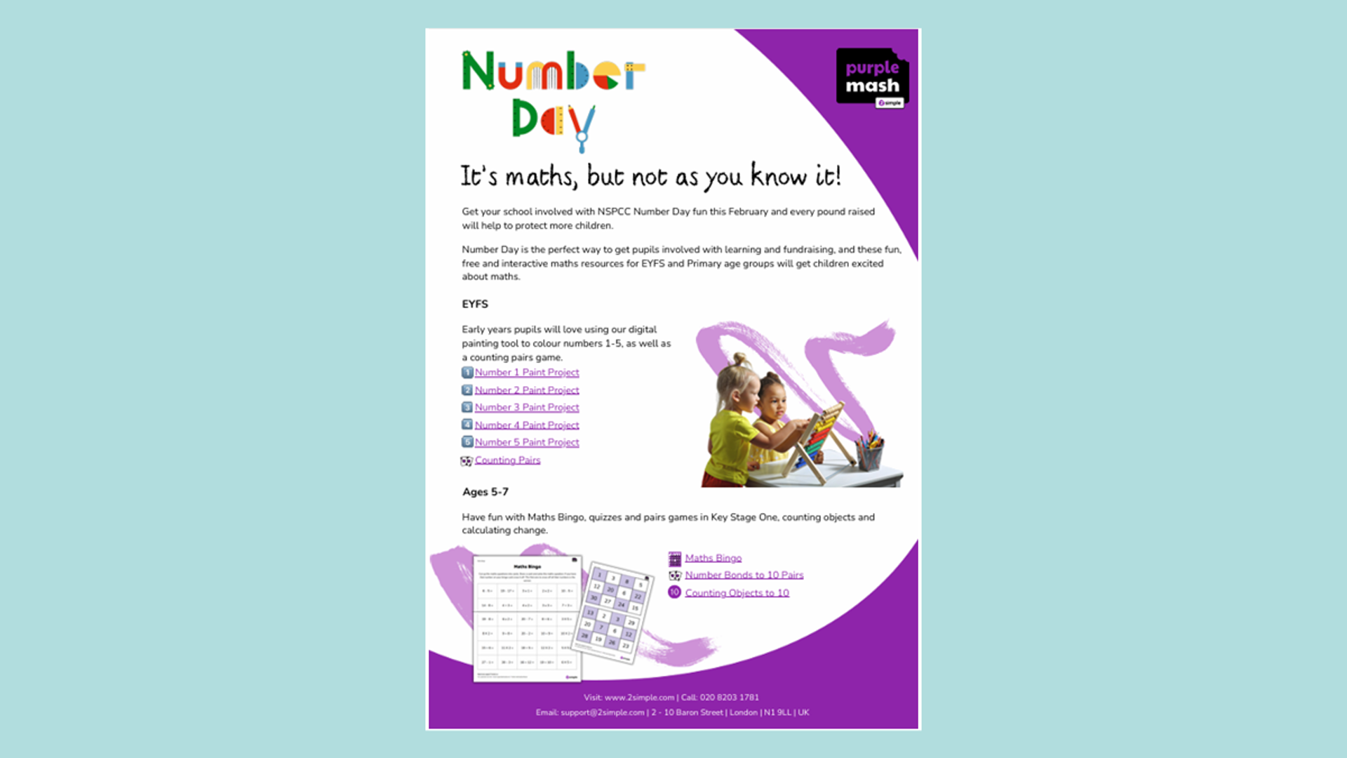 20255114 Number Day 2026 Thumbnails Purple Mash 5 7