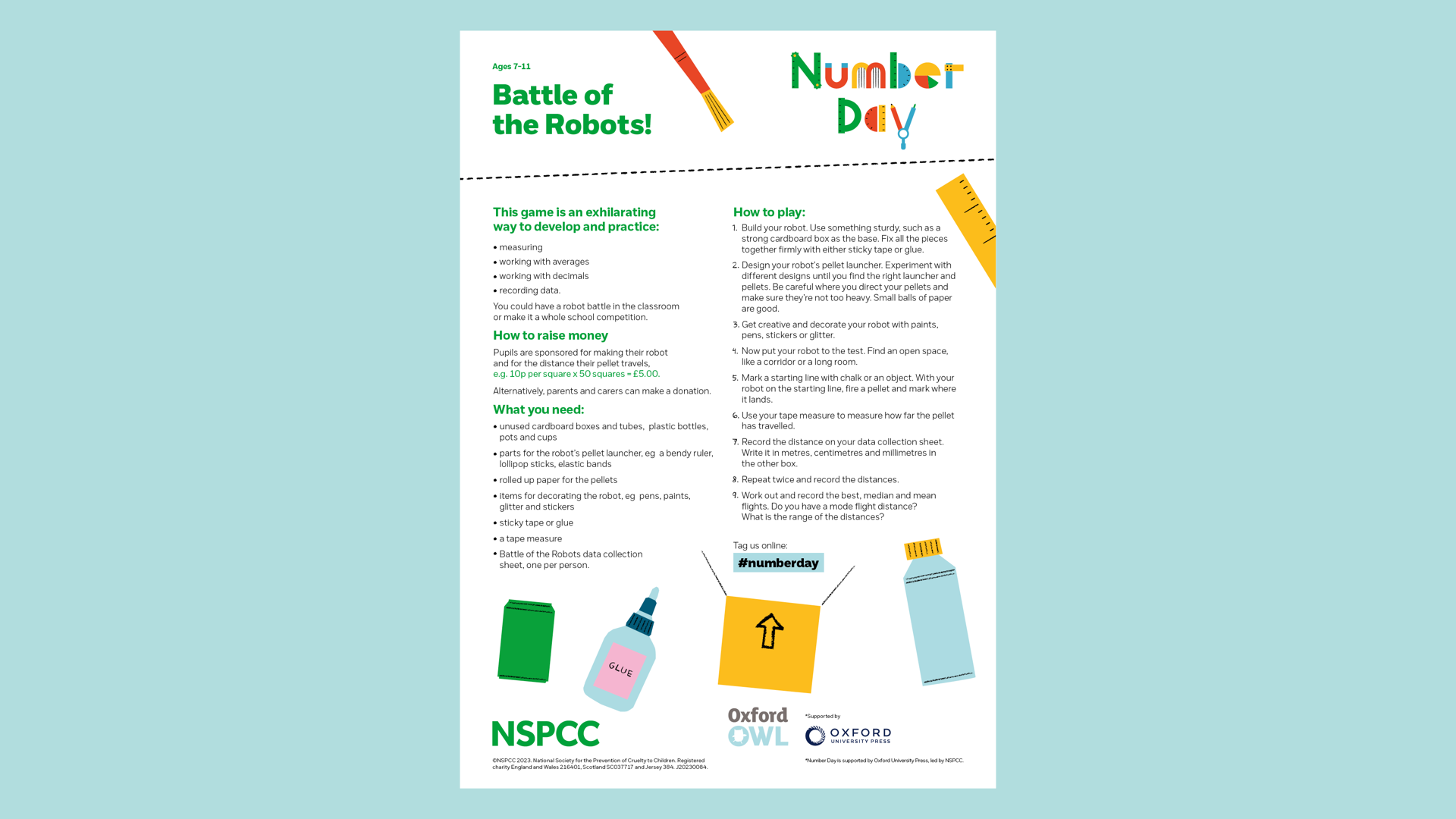 20230084 NSPCC ND 2024 Battle Of The Robots Worksheet 7 11 CM AW